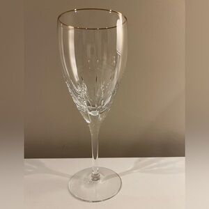 Lennox Courtyard Gold trimmed water goblets